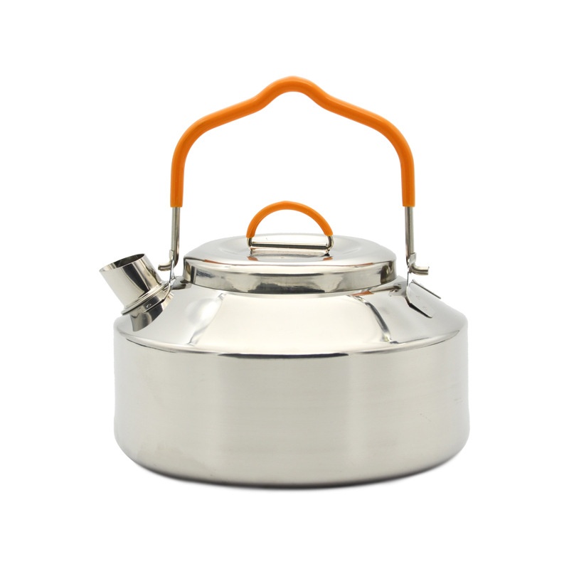 Outdoor Camping Picnic Picnic Stainless Steel Kettle Teapot Open Fire Tea Boiling Kettle Convenient