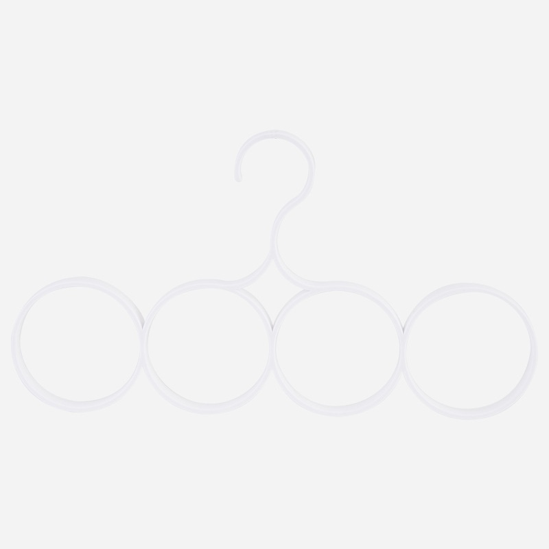 HSBCXinjia Circle Scarf Rack Multi-purpose Hanger Scarf Silk Scarf Tie Hanger Plastic Towel Rack Trouser Rack