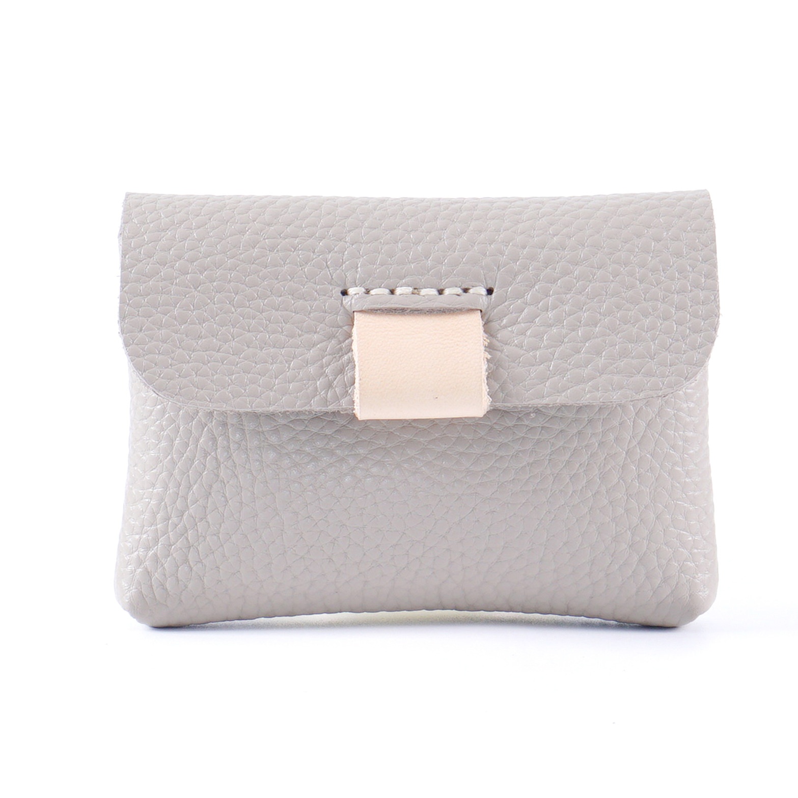 Handmade Mini Card Holder Top Layer Cowhide Coin Data Cable Earphone Storage Bag Small Card Holder In Stock