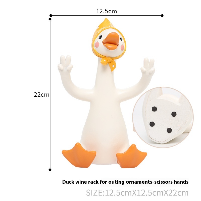 If Creative High-foot Glass Storage Rack Wine Cabinet Resin Decoration Ornaments Cartoon Red Wine Glass Rack Crafts