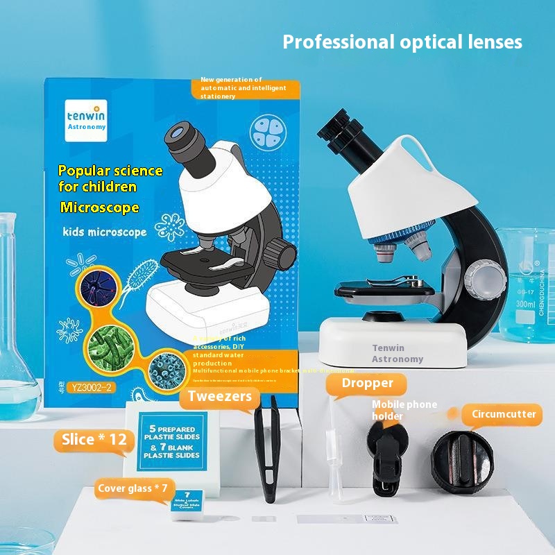 Tenwin Astronomy Student Science Experiment Toy Microscope Exploration Interest Cultivation Science And Education Toy YZ3002