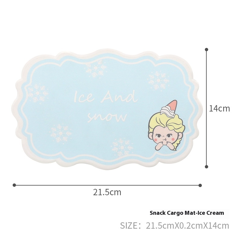 Creative Car PVCSoft Anti-slip Mat Car Ornaments Soft Decorative Mat Home Placemat Heatulation Coaster