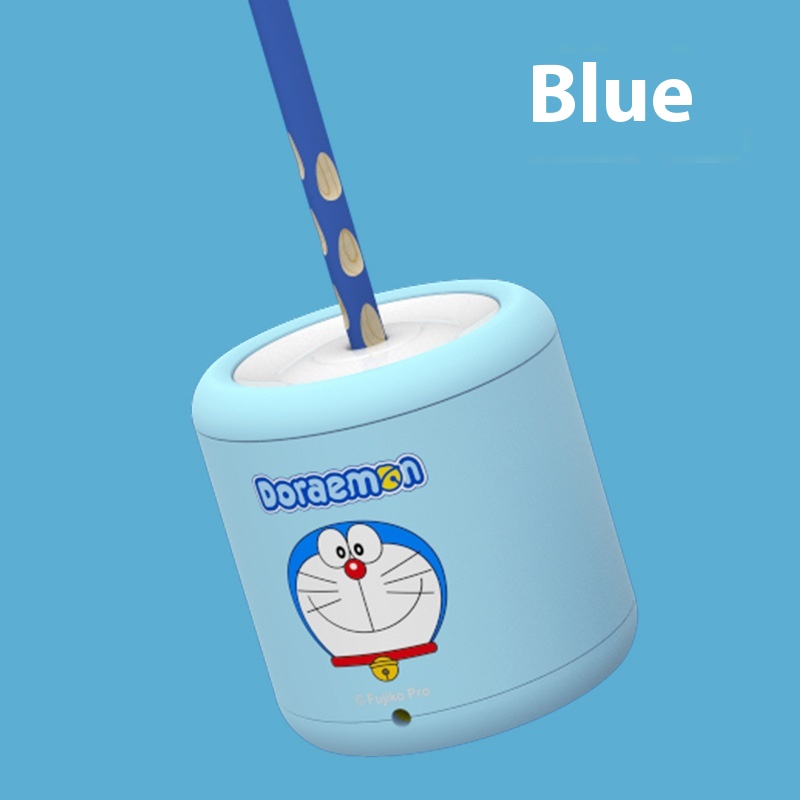 Astronomy Cartoon Pattern Electric Pencil Sharpener Primary School Student Learning Supplies Semi-automatic Pencil Sharpener Battery Model8035