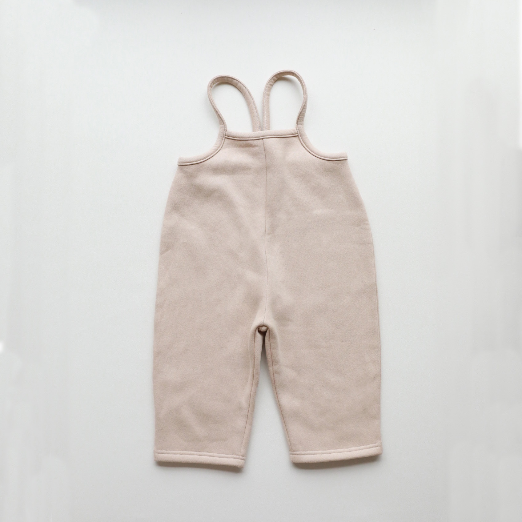 European And American Children's Autumn And Winter A-type Long Overalls Pants Winter Boys And Girls Baby Cute Plus Velvet Suspenders Trousers