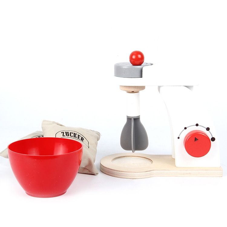 Wooden Mini Grinding Food Processor Children's Boys And Girls Play House Cooking Kitchen Toy Set