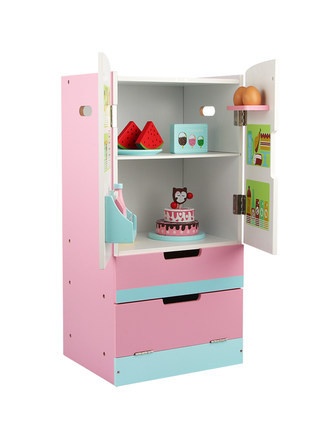 Youlebi Children's Pretend Kitchen Toy Simulation Large Double Door Refrigerator Toy Boy And Girl Birthday Gift