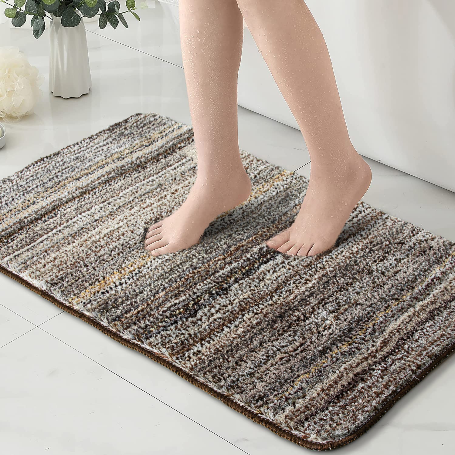Thickened Microfiber Bathroom Absorbent Carpet Bedroom Bathroom Door Non-slip Foot Mat Tufted Carpet