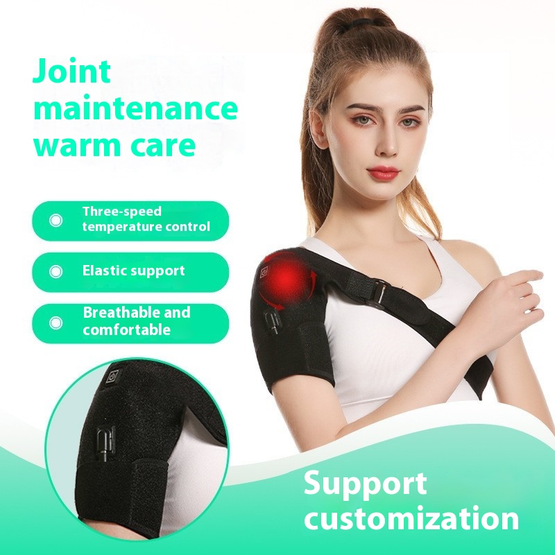 Shoulder Pad Warming Electric Heating Pad One Shoulder Heating Shawl Neck Shoulder Moxa Hot Compress Cold-proof Electric Heating Shoulder Pad Thickening
