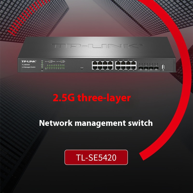 TP-LINKTL-SE5420410 GSFP+162.5 GElectrical Ports Layer3 Managed Core Switch