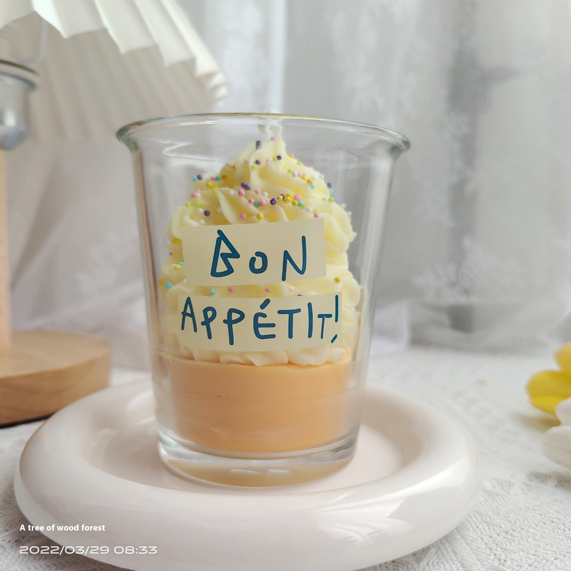 Ice Cream Cup Aromatherapy Candle Soy Wax Fragrance Shooting Props Birthday Gift Souvenir Home Decoration Cute