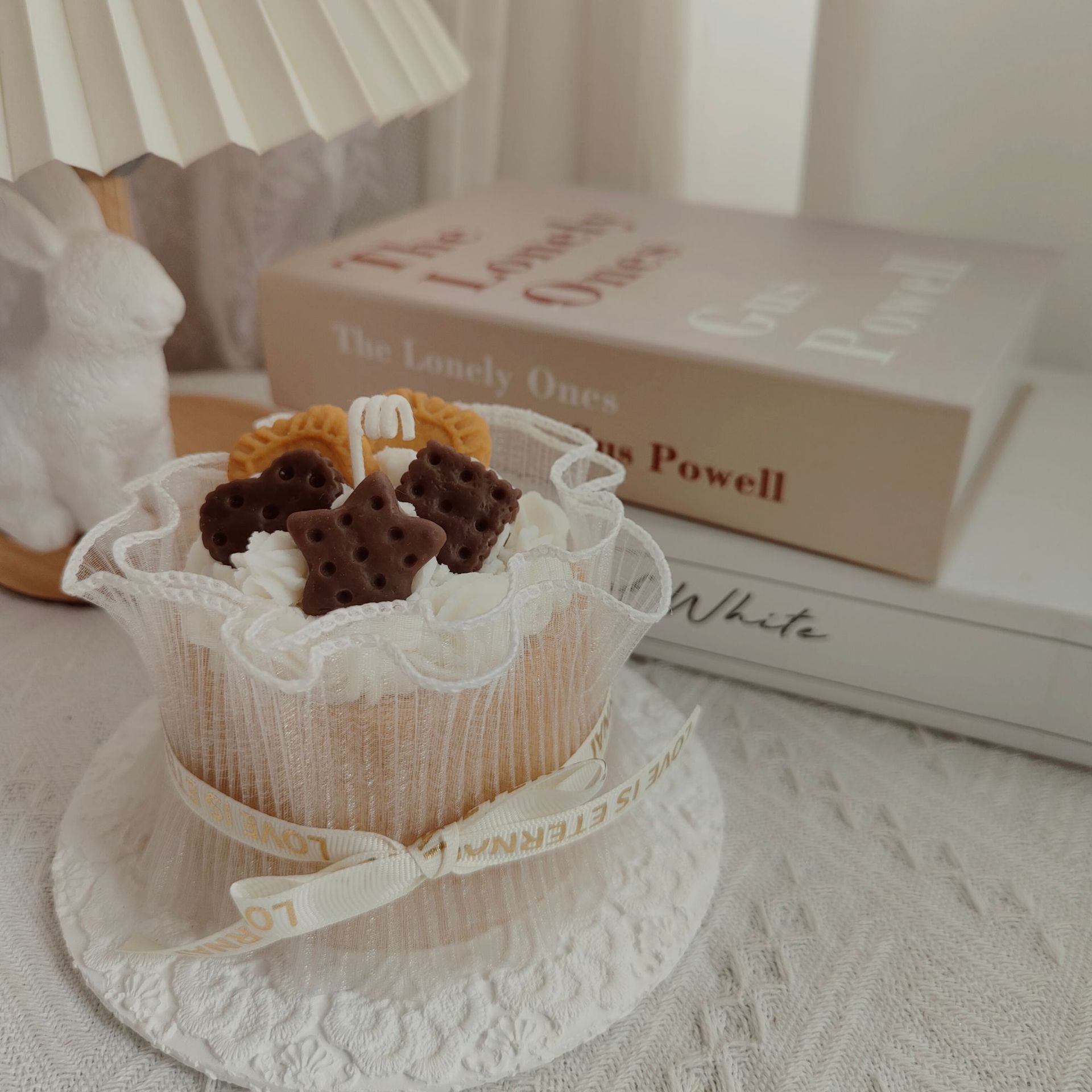 Chocolate Biscuit Cream Chiffon Cake Aromatherapy Candle Birthday Gift Souvenir Shooting Props Bedroom Decoration