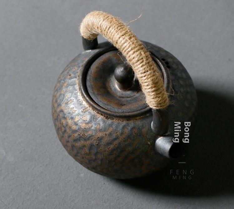 Gilded Teapot Tea Stove Set Candle Tea Warmer Ceramic Heating And Heat Preservation Tea Warmer Base