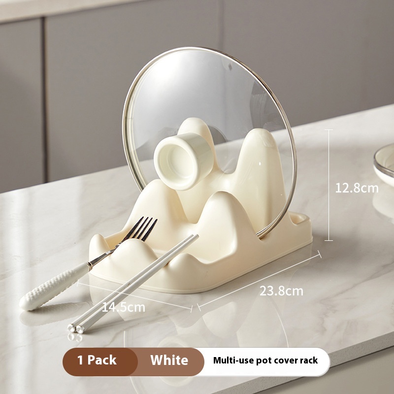 [Hedou C]Kitchen Supplies Pot Lid Rack Chopping Board Rack Spatula Rack Countertop Storage Artifact Home Double-layer Storage