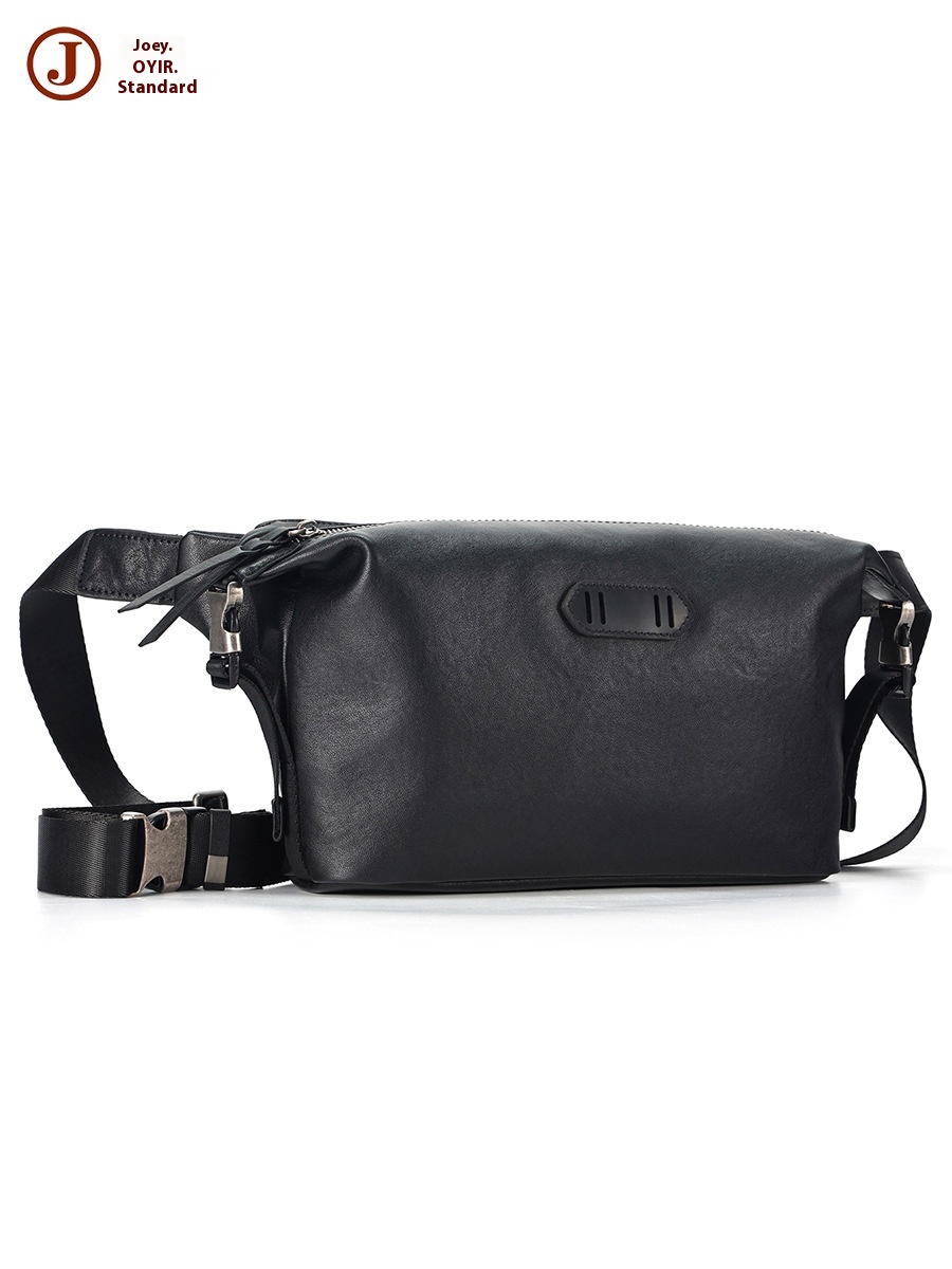 Japanese Original Men's Messenger Bag Cowhide High-end Niche Shoulder Bag Genuine Leathery Brand Men's Bag