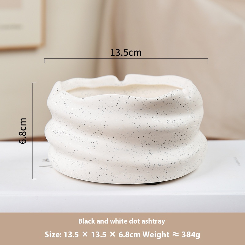 Creative Ceramic Ashtray Nordic Style Home Living Room Creative Personality Niche Mirror Ceramic Ashtray Storage Ornaments