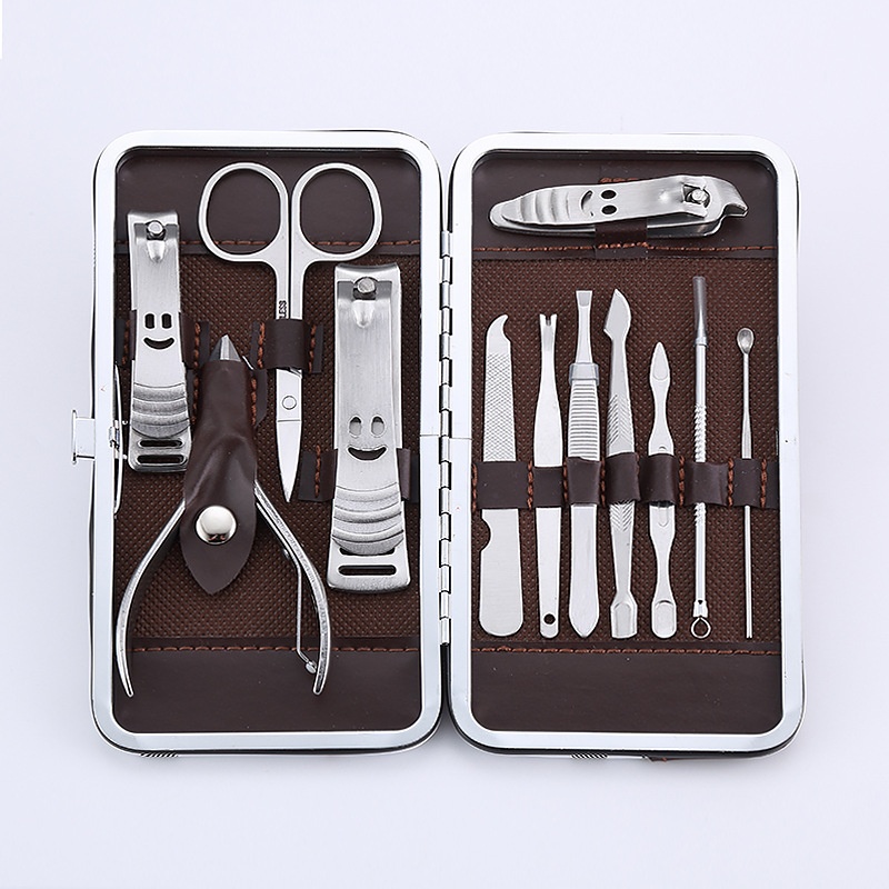 Stainless Steel Nail Clippers12 Piece Set Sand Steel Nail Clippers Set Nail Clippers Beauty Tool Set