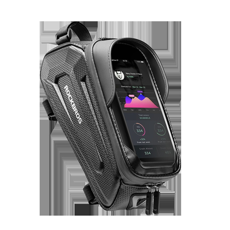 Rock Brothers Hard Shell Bicycle Bag Top Tube Front Bag Front Beam Bag Mobile Phone Bag Mountain Road Bike Riding Accessories