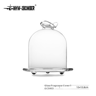 MHW-3 BOMBERBomber Smelling Cover Coffee Cup Scent Detection And Lock Transparent Glass Cover Coffee Dessert Display