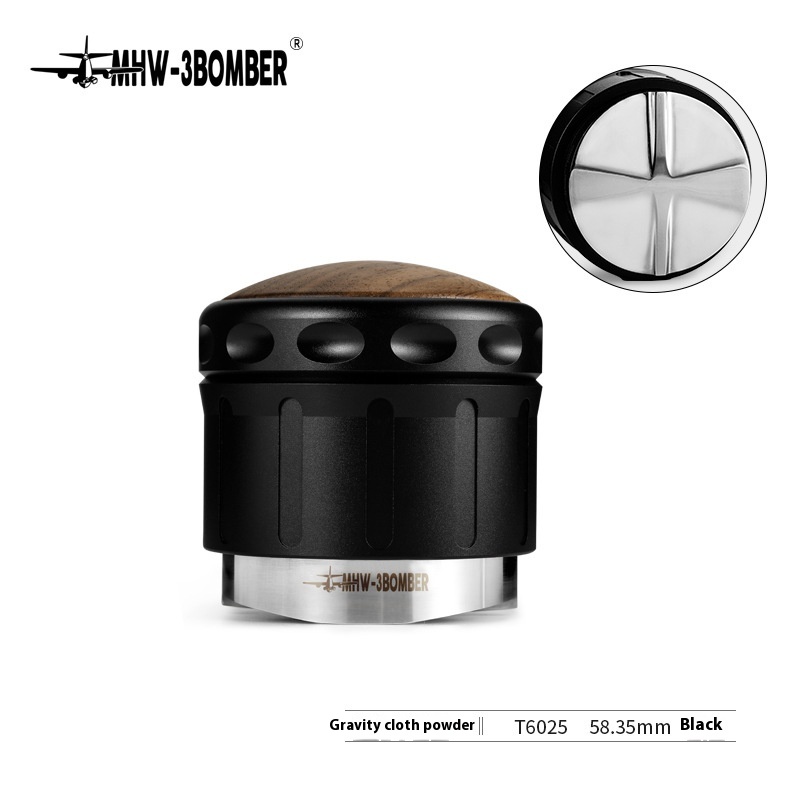 MHW-3 BOMBERBomber Gravity Cross Powder Distributor Automatic Height Adjustment58mm Coffee Machine Powder Tamper