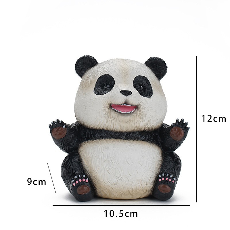 Cute Panda Healing Animal Ornaments Office Desktop Bedroom Decorations Gifts Gifts Resin Crafts