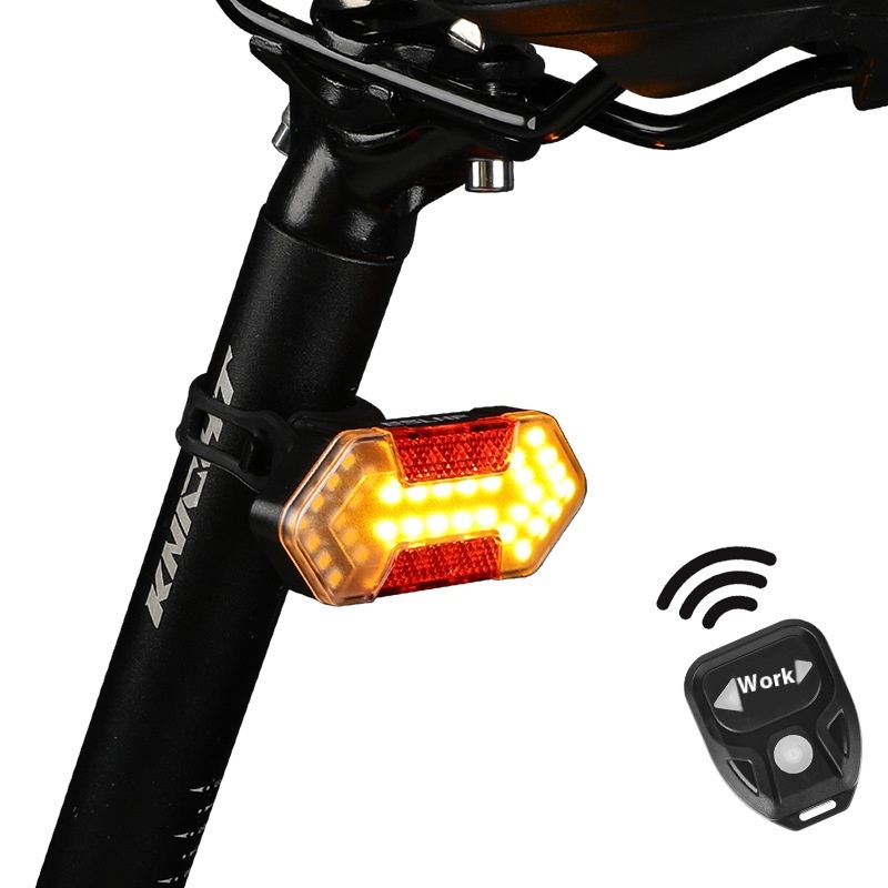 Bicycle Light Road Bike Mountain Bike High Brightness Waterproof Warning Light Outdoor Riding Remote Control Steering Taillight