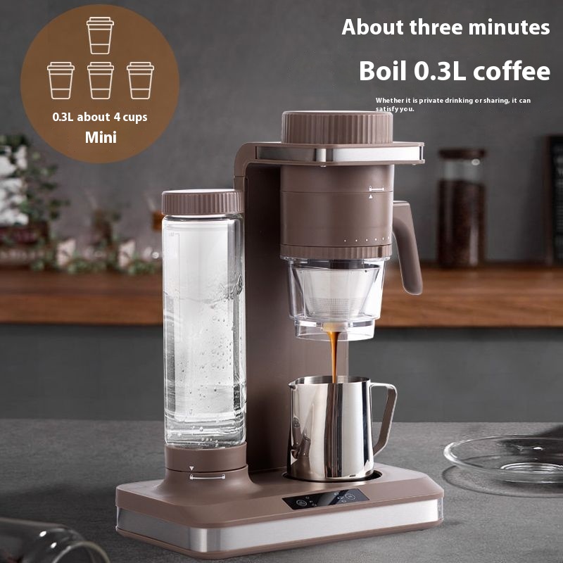 Fully Automatic Grinding Integrated Coffee Machine Small Household American Drip Coffee Bean Grinder Multifunctional Office Coffee Machine