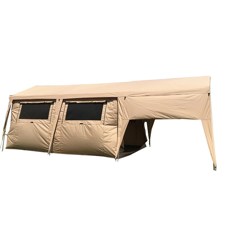 Tent Double-layer Camping Tent Command Tent Camping Tent Portable5-8 Person Awning
