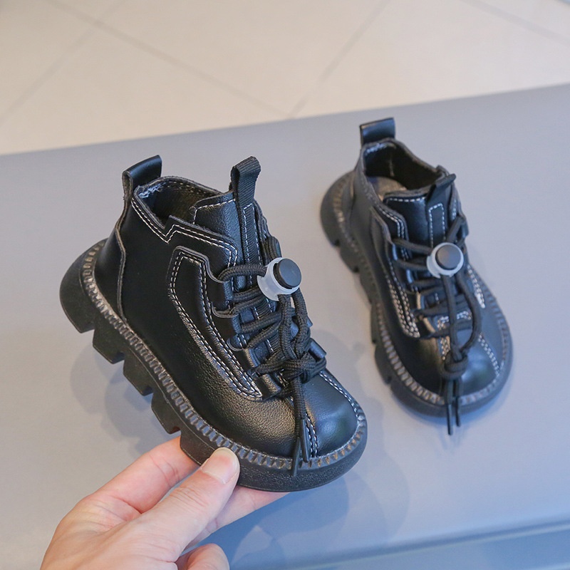 Girls'Martin Boots Small And Medium-sized Children's British Style Short Boots Children's Martin Boots Boys'Single Boots Short Boots