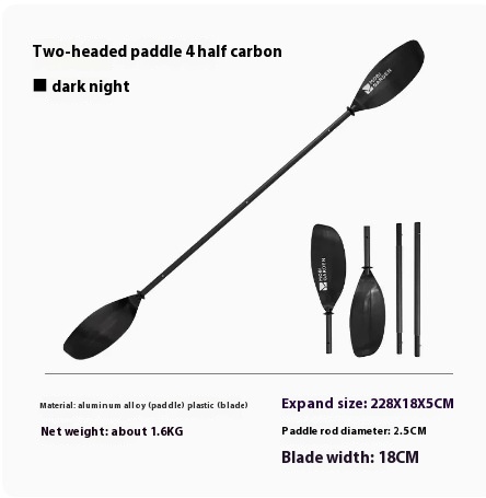 Mugaodi Kayak Paddle Board Outdoor Camping Inflatable Boat Paddle4 Sections Spliced Lightweight Two-end Paddle Paddling Board