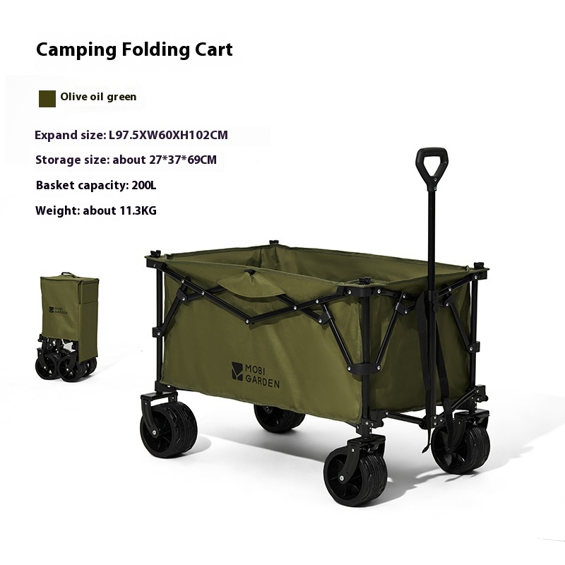 Mogodi Camping Car Camper Outdoor Camping Trailer Portable Four-way Folding Large Capacity Small Cart Yunji