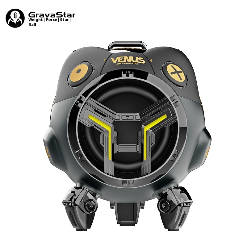 Grava Star Gravity Planet G2 Steel Pig Mini Bluetooth Wireless Bass Speaker–Mecha Design