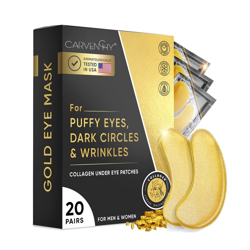 GOLDEYEMASK-Hydrating Eye Patches With Gold,Reduces Eye Bags And Fine Lines,Moisturizes And Brightens The Under-Eye Area.