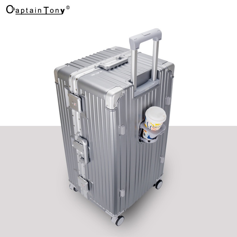 Large Capacity Suitcase Multifunctional30 Inch Trolley Case28 Inch Aluminum Frame Password Box26 Inch Suitcase One Piece Dery