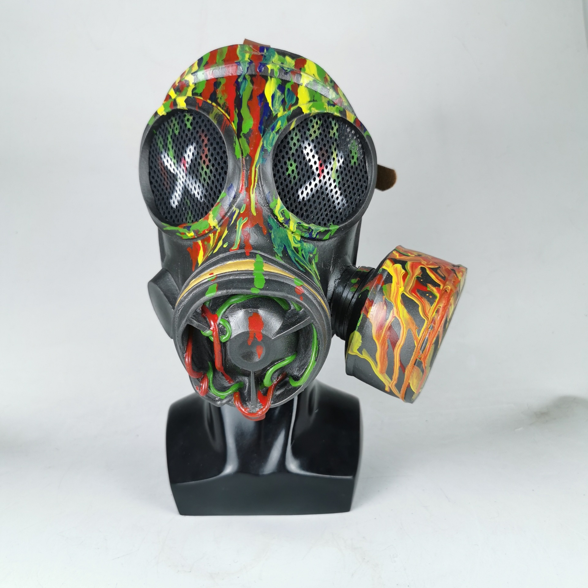 Halloween Decoration Props Retro Steampunk Style Gas Mask Camouflage Outdoor Decoration Props