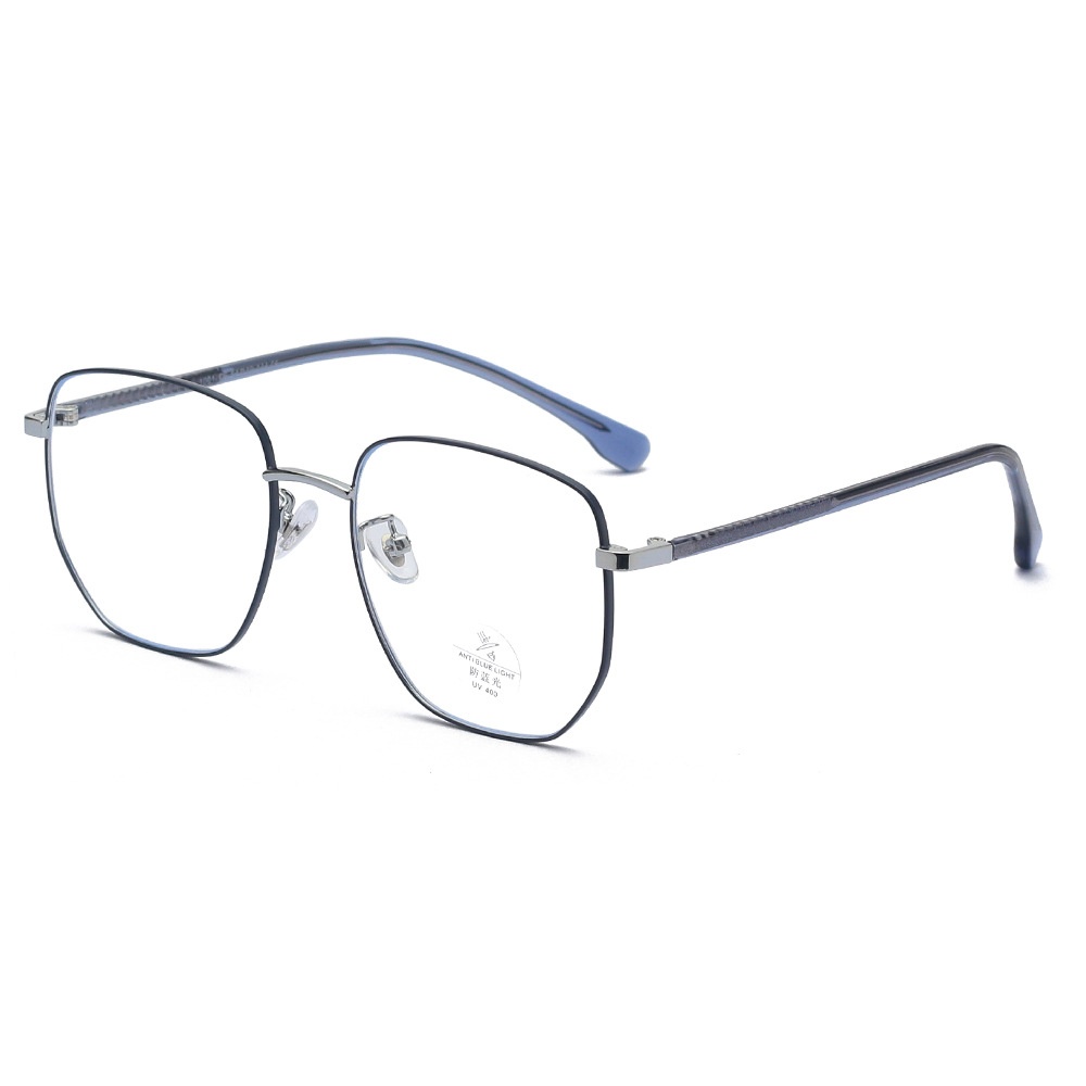 1001 Large Metal Frame Anti-blue Light Glasses Frame Flat Glasses Can Be Matched With Myopia Glasses For Men