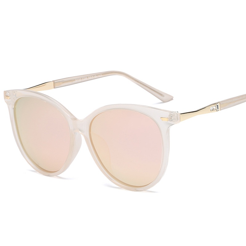 Ashalu Polarized Sunglasses Women's Fashion Round Frame Sun Glasses Street Shooting Colorful Retro Sunglasses