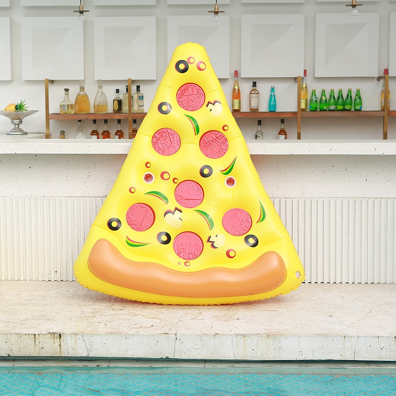 Inflatable Pizza Water Floating Row Inflatable PVCToy Water Inflatable Bed Inflatable Floating Row