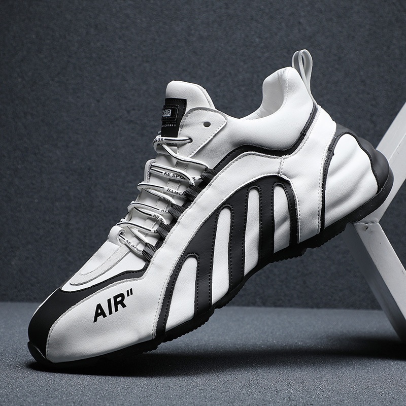 Men's Shoes Autumn High-top Shoes Men's Sports Shoes Men's Casual Leather Bottomy Shoes Dad Shoes