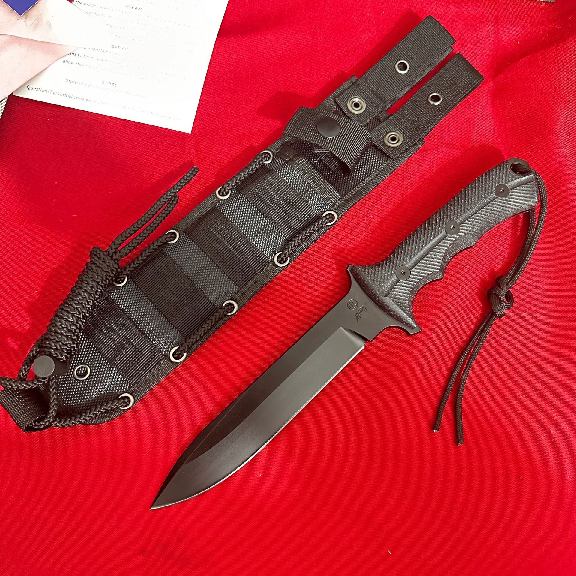 Chris Reeve Green Beret High Hardness Outdoor Straight Knife Survival Knife Survival Knife Powder Steel Handmade Knife