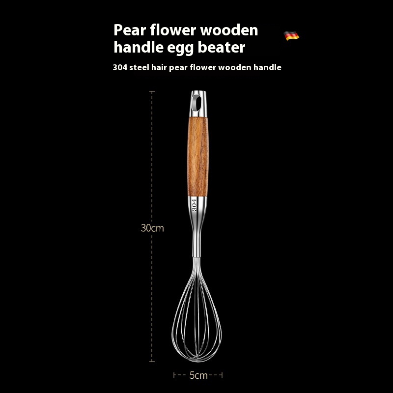 Household Manual Egg Beater Baking Tool Whipping Stick Cream Cake Egg Pump Stainless Steel Egg Beater