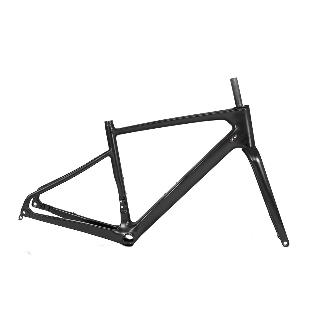 TWITTERCarbon Fiber Unmarked Road Bike Frame Gravel Barrel Axle Disc Brake Gravel Off-road Frame