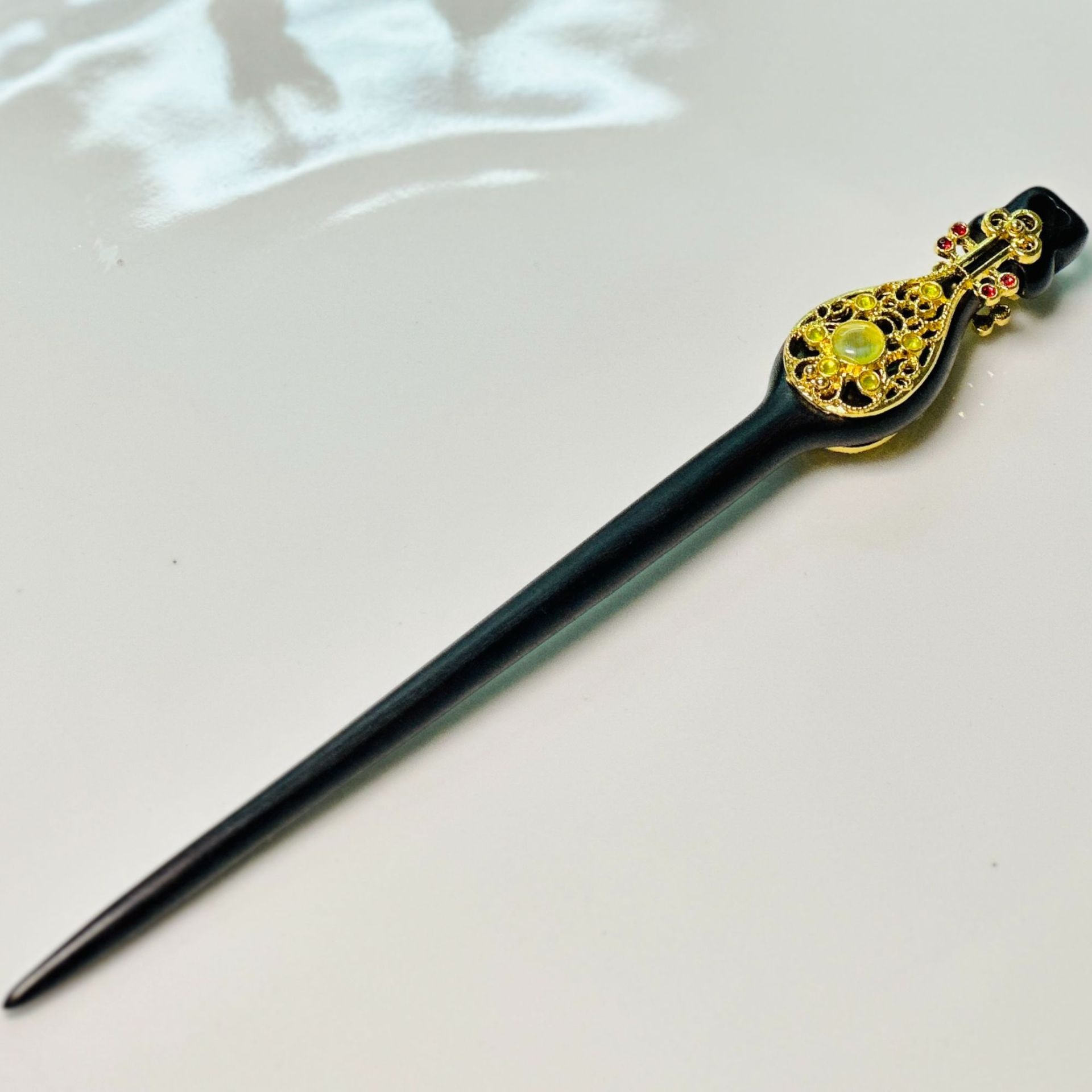 Retro Ebony Hairpin Chinese Style Pipa Hair Accessories Daily Hair Accessories Simple Hanfu Cheongsam Accessories