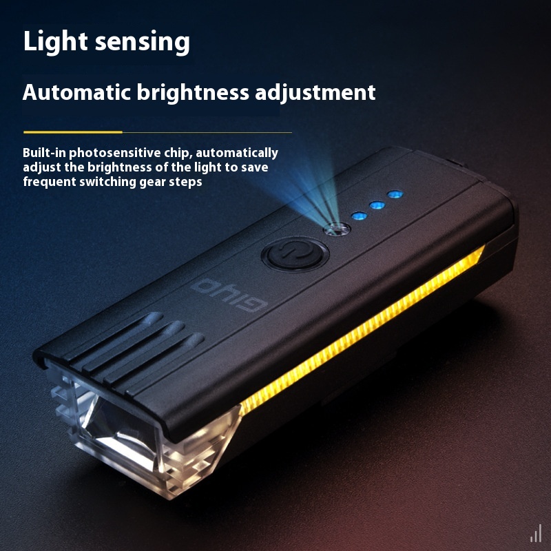 GIYOBicycle Headlight USBCharging Bicycle Supplies Waterproof Headlight Sports Equipment