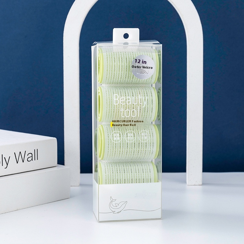 Fashion Self-adhesive Hair Curlers12 Pieces Into The Curling Tube Pear Flower Curl Bangs Curl PPHair Curl Air Curl Ladies Sticky Hair Curler