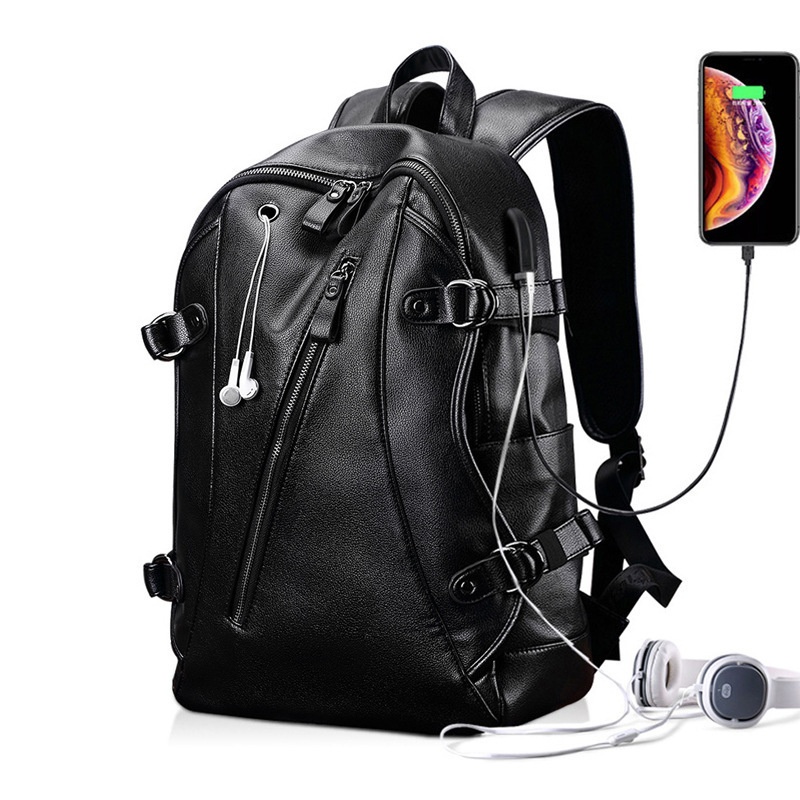 Backpack Men's Schoolbag Men's Fashion Youth Simple Leisure Travel Large Capacity Student Backpack Computer Bag