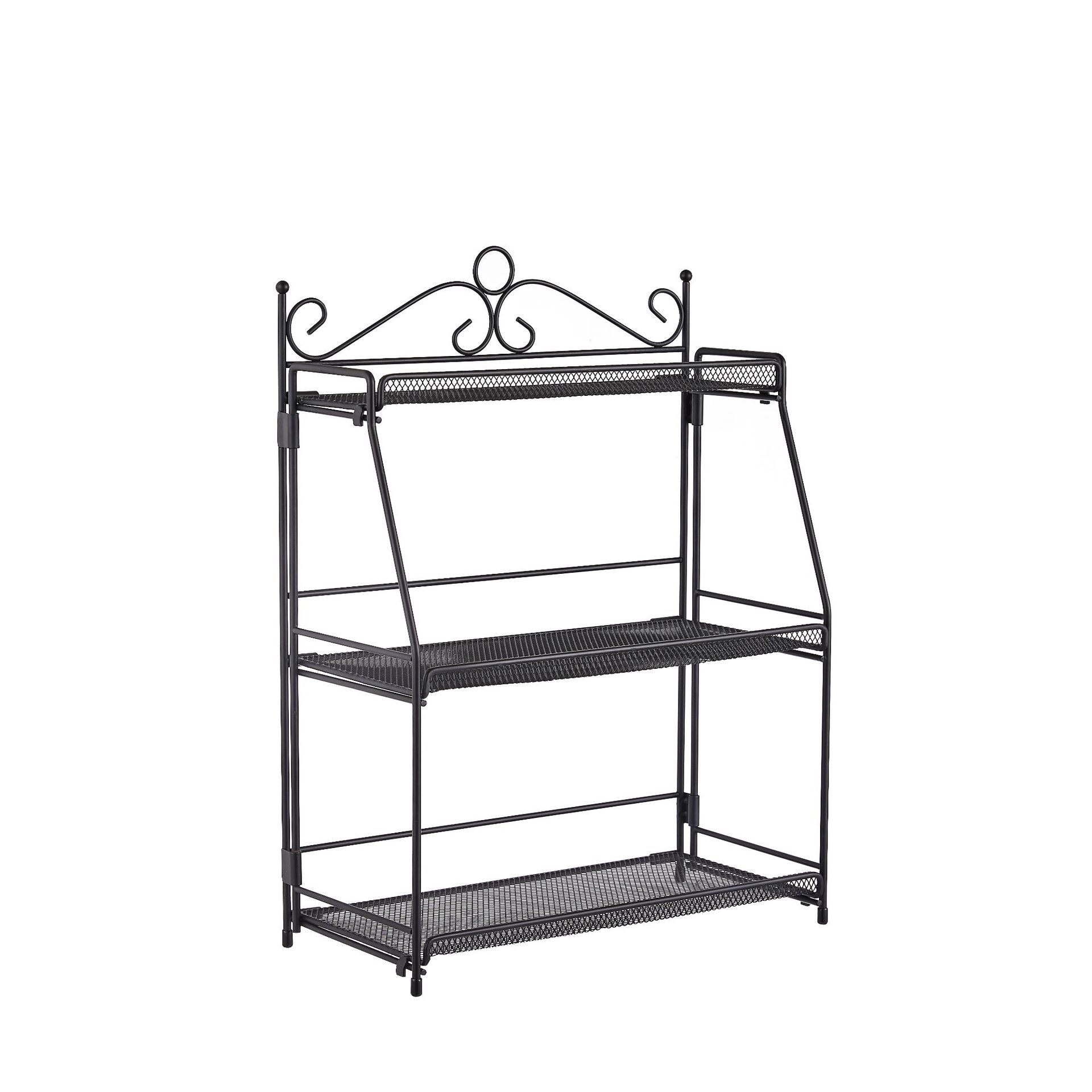 Kitchen Rack Countertop Spice Bottle Storage Rack Bathroom Dormitory Storage Cup Rack Multi-layer Foldable Rack