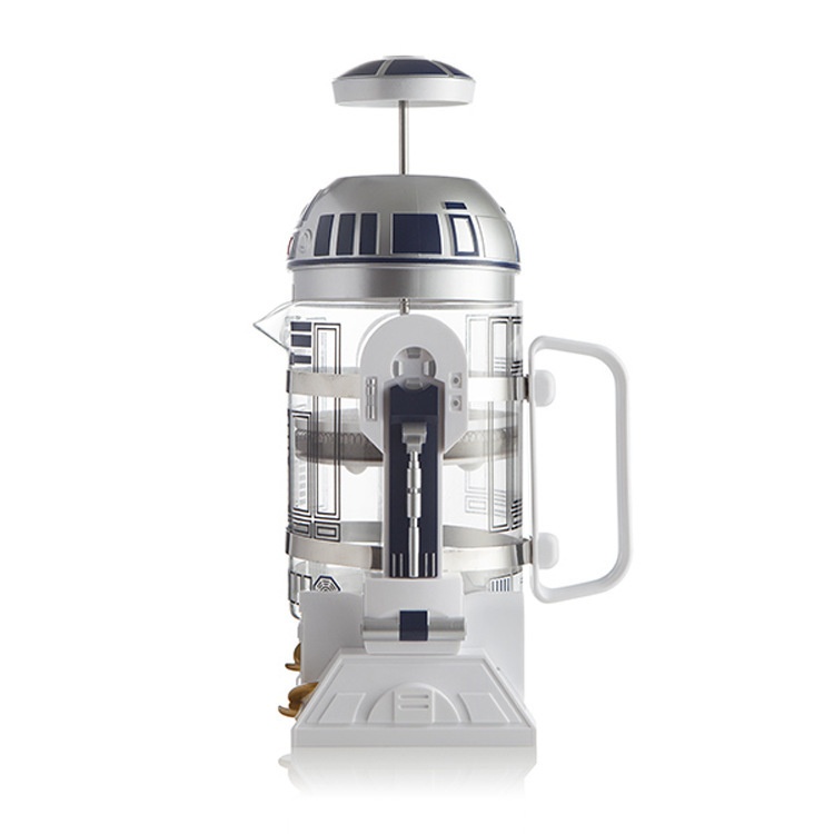 Creative R2 D2 Robot Household Mini Hand Brewing Coffee Machine Thermos Coffee Pot Mocha French Press Pot