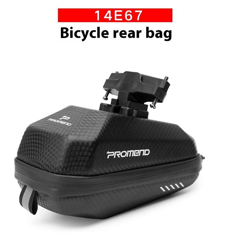 PROMENDBicycle Bag Front Beam Bag Large Capacity Hard Shell Top Tube Bag Seat Rear Tail Bag Saddle Bag Cycling Equipment