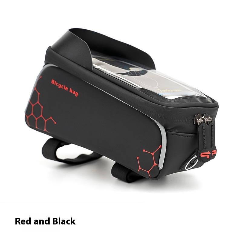 PROMENDBicycle Bag Cycling Top Tube Bag Splash-proof Mobile Phone Bag Mountain Bike Front Beam Bag