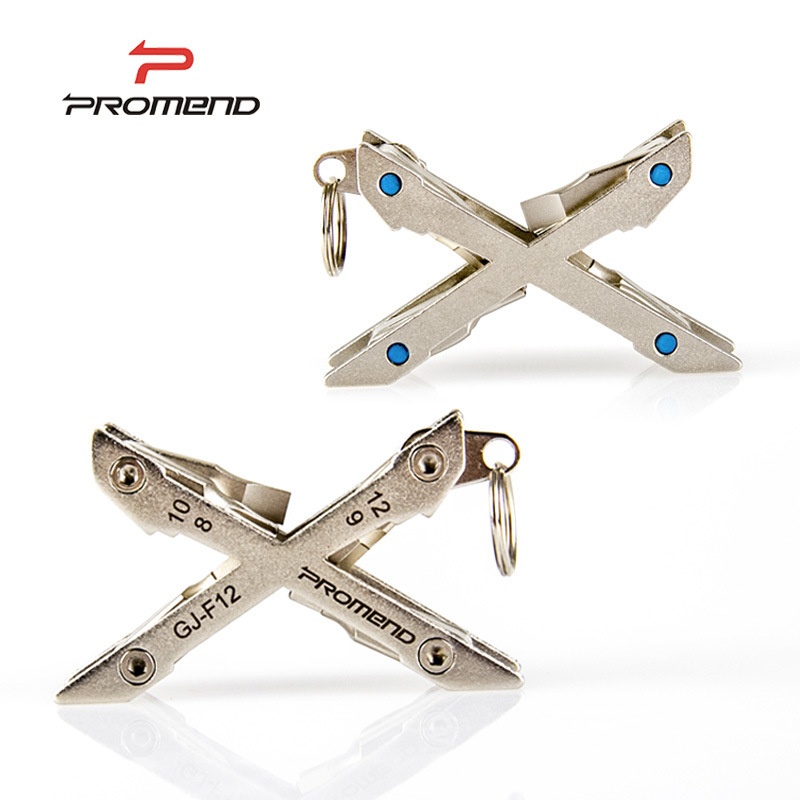 Promend Bicycle X-type Repair Multifunctional Combination Tool F12 Hexagonal Wrench T25 Screw